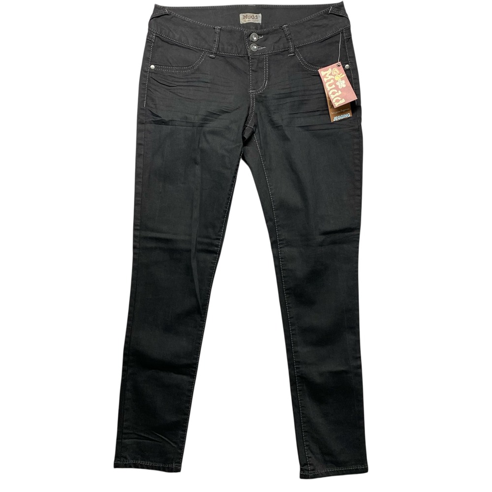 Mudd‎ Womens Black Jeggings Size 11 Skinny Stretch Mid Rise Pants